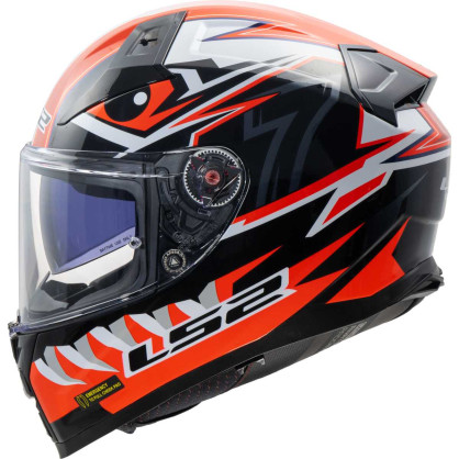 LS2 full face helmet FF811 VECTOR II 2 fiberglass with sun visor and Max Vision Pinlock ECE 22.06