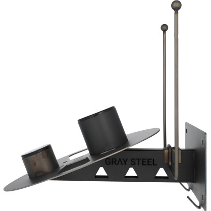 Gray Steel X7 wall bracket, coat rack motorcycle clothing helmet jacket