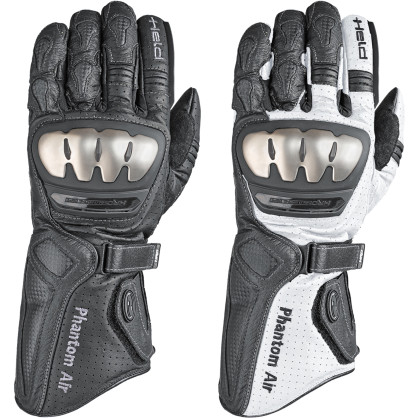 Held motorcycle gloves PHANTOM AIR with Outlast lining CE leather Aramid protectors