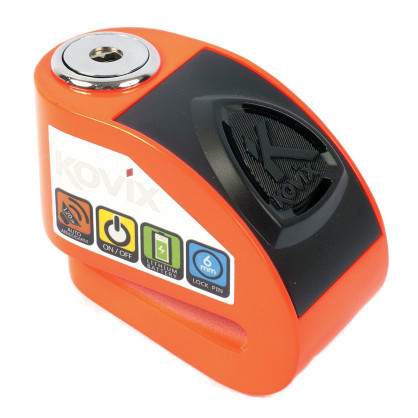 Kovix Alarm brake disc lock KD6 with 6mm pin 120dB protection level 6