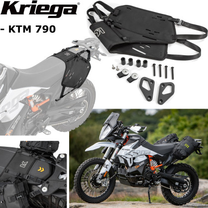 Kriega OS-Base mounting system for OS bags on the KTM 790 motorcycle