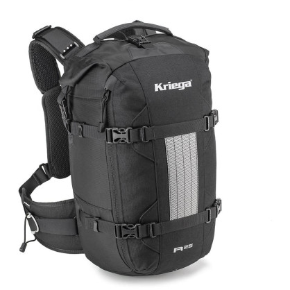Kriega motorbike rucksack R25 model 2024 waterproof with Quadloc belt system