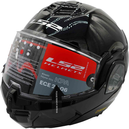 LS2 flip-up helmet FF906 ADVANT modular helmet ECE 22.06 P/J homologation 180 degree chin bar sun visor Pinlock