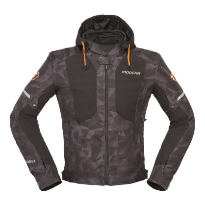 Modeka softshell motorcycle jacket JAKSON with protectors CE AA AirVent waterproof Humax Stretch