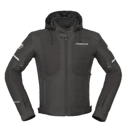 Modeka softshell motorcycle jacket JAKSON with protectors CE AA AirVent waterproof Humax Stretch
