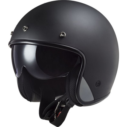 LS2 OF601 BOB II 2 Jet helmet ECE 22.06 with helmet peak sun visor and ECE 22.06