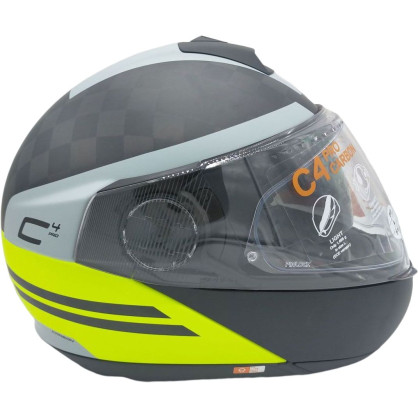 Schuberth flip-up helmet C4 Pro Carbon SPECIAL EDITION premium helmet with sun visor and Max Vision 120 Pinlock