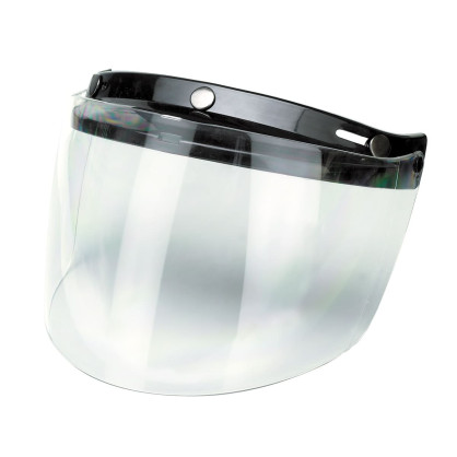 Kochmann 3-button visor for jet helmets clear
