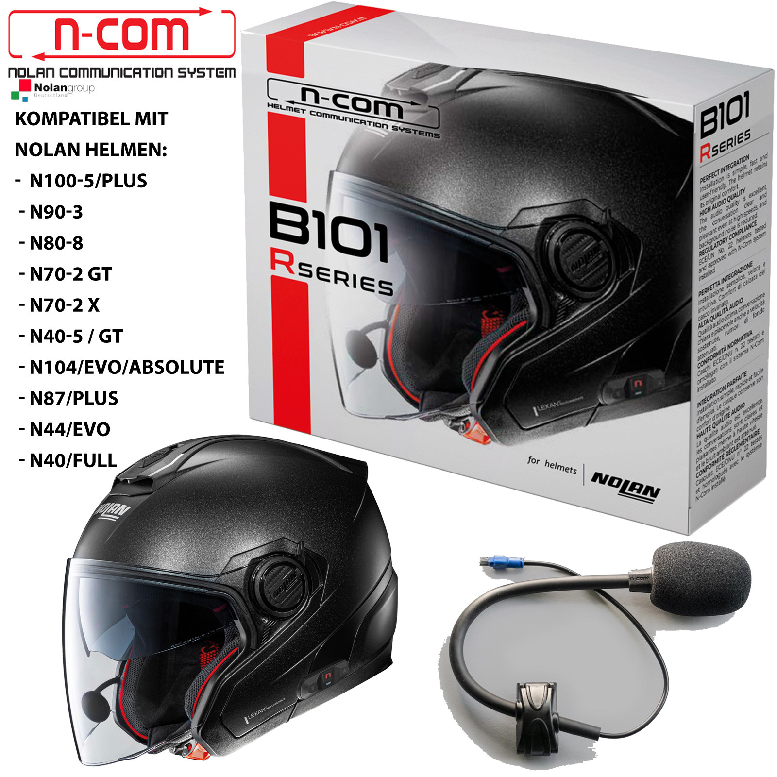 Buy Headset B101 R for Nolan helmets N1005 N903 B808 N702