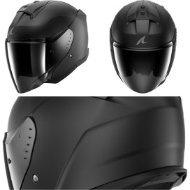 Shark Skwal JET helmet, ECE 22.06 approved, for motorbikes and scooters open face with sun visor