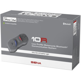 Sena Headset 10R motorcycle communication ultra-flat with Bluetooth 4.1 4-way intercom up to 900m