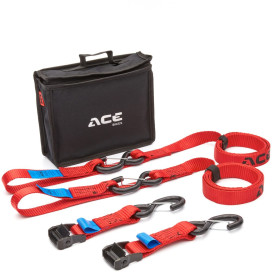 Acebikes Cam Buckle Premium 2-Pack Tensioning Strap Set Transport Lock Motorbike