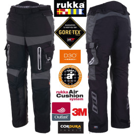 Rukka Gore-Tex motorcycle pants OFFLANE with Outlast Cordura Air Cushion system and D3O protectors