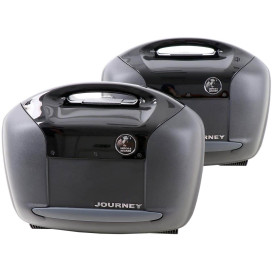 Hepco & Becker Journey 42 side case set 2 x 40 litres with black panel