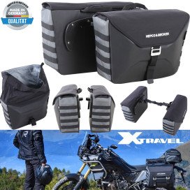Hepco & Becker side case set XTRAVEL for C-Bow side carrier 2x19 liter motorcycle side pockets