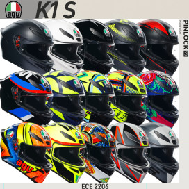 AGV full face helmet K1 S sports helmet with ECE 22.06 Ultravision visor and spoiler