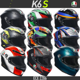AGV full face helmet K6 S ECE 22.06 ultra light with Max Vision Pinlock