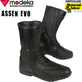 Modeka motorcycle boots ASSEN EVO leather Hipora waterproof reflective CE with reinforcements