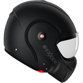 Roof flip-up helmet BOXXER RO9 fiberglass modular helmet with double certification as jet and integral