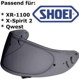 Shoei visor CW-1 for helmet XR-1100 / X-Spirit 2 / Qwest prepared for Pinlock