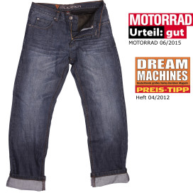 Modeka motorcycle jeans DENVER 2 II PRO Relaxed fit with aramid inner pants and knee protectors