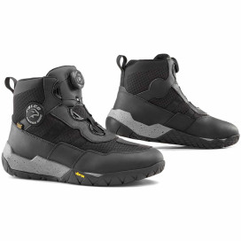 Falco Reddyx motorbike boots CE waterproof mid-cut turn-shoe fastening Air-Tech lining D3O protectors