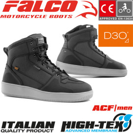 Falco motorcycle shoes JACKSON sneaker waterproof CE with D3O protectors