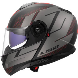 LS2 FF908 Strobe II flip-up helmet ECE 22.06 with sun visor