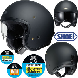 Shoei Premium open face helmet J.O with double D closure