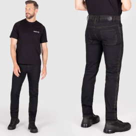 Knox Colton tapered slim motorbike jeans CE AA denim with two-way stretch and protectors