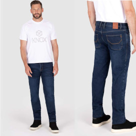 Knox Kirkstone straight fit motorbike jeans CE AA denim double stretch elasticated with protectors