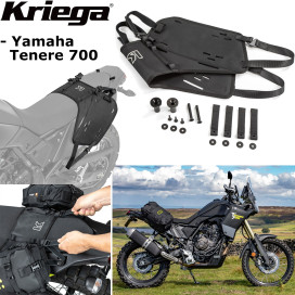 Kriega OS-Base mounting system for OS bags on a Yamaha Tenere 700 motorcycle