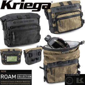 Kriega ROAM HANDLEBAR BAG Roland Sands design waterproof with smartphone pocket