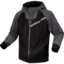 LS2 THROTTLE MAN motorcycle hoodie CE. Hooded sweater with thumb loops and protectors.