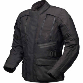Modeka Lucano 3-in-1 motorcycle jacket CE AA waterproof front flap movement pleats protectors