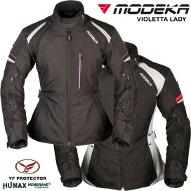 Modeka 2in1 motorcycle jacket VIOLETTA LADY for women waterproof Humax membrane CE with YF protectors