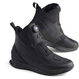 Modeka Pounce Motorcycle Boots with CE-approved quick-release twist fasteners and protectors