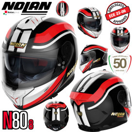 Nolan Full Face Helmet N80-8 50th Anniversary Ultra-Wide Visor Pinlock Sun Visor ECE 22.06