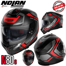 Nolan full face helmet N80-8 Ally with ultra-wide visor Pinlock sun visor ECE 22.06