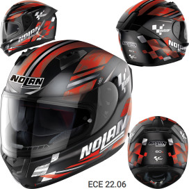 Nolan full face helmet N60-6 Moto GP 55 with ultra wide visor VPS sun visor and pinlock ECE 22.06