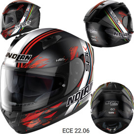 Nolan full face helmet N60-6 SBK 56 with ultra wide visor VPS sun visor and Pinlock ECE 22.06