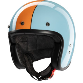 Redbike jet helmet RB-801 Gasoline fiberglass ECE 22.06 including helmet peak