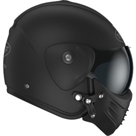 Roof jet helmet ROADSTER fiberglass with magentic mask