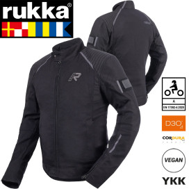 Rukka motorcycle jacket CITYRACE-R elastic extremely stretchy Cordura stretch mesh with D3O Ghost protectors CE A