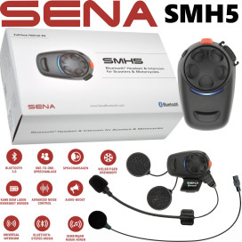 Sena Headset SMH5 Bluetooth motorcycle intercom with universal intercom