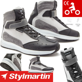 Stylmartin motorcycle sneaker AUDAX AIR leather summer shoes with air mesh reflex CE