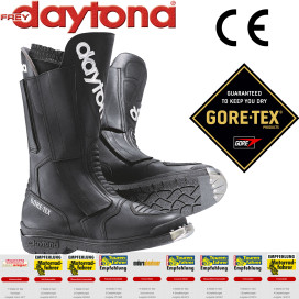 Daytona Gore-Tex motorcycle boots TRANS OPEN GTX leather CE waterproof