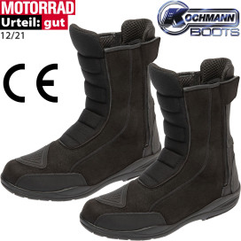 Kochmann motorcycle boots TRAVEL leather Amara CE waterproof Hipora membrane ankle reinforcement