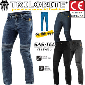 Trilobite motorcycle jeans MICAS URBAN for men Slim-Fit CE AA with aramid and SAS-TEC knee protectors