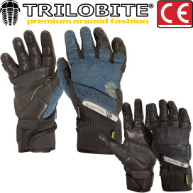 Trilobite motorcycle gloves PARADO men's CE aramid denim leather